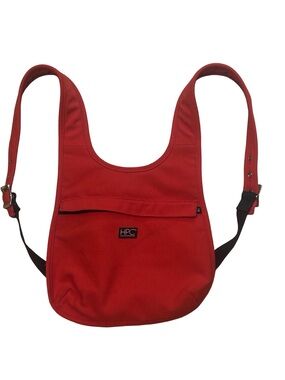 Unisex HPC Perkins Hamilton Red Canvas Sling Earthy Hobo Upcycled Bag